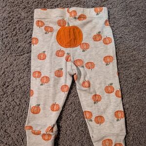 Carter's Pumpkin Print Leggings with Pumpkin patch Bottom!